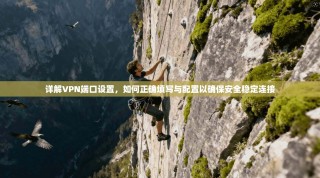 详解VPN端口设置，如何正确填写与配置以确保安全稳定连接