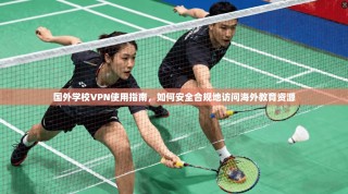 国外学校VPN使用指南，如何安全合规地访问海外教育资源