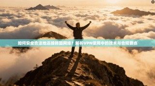 如何安全合法地连接韩国网络？解析VPN使用中的技术与合规要点