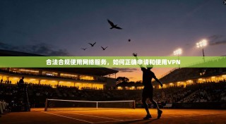 合法合规使用网络服务，如何正确申请和使用VPN