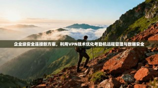 企业级安全连接新方案，利用VPN技术优化考勤机远程管理与数据安全