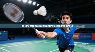 如何安全保存和管理你的VPN软件配置与凭证