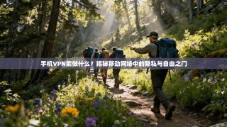 手机VPN能做什么？揭秘移动网络中的隐私与自由之门