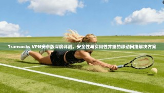 Transocks VPN安卓版深度评测，安全性与实用性并重的移动网络解决方案