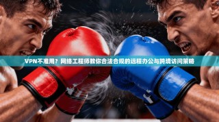 VPN不准用？网络工程师教你合法合规的远程办公与跨境访问策略