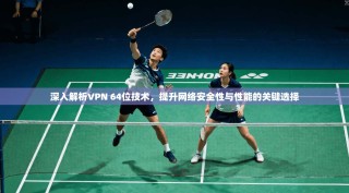 深入解析VPN 64位技术，提升网络安全性与性能的关键选择