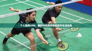 个人租用VPN，便利与风险并存的数字生活选择