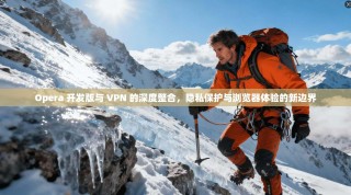 Opera 开发版与 VPN 的深度整合，隐私保护与浏览器体验的新边界