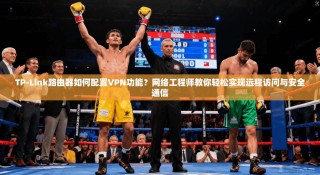 TP-Link路由器如何配置VPN功能？网络工程师教你轻松实现远程访问与安全通信