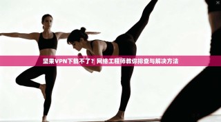 坚果VPN下载不了？网络工程师教你排查与解决方法