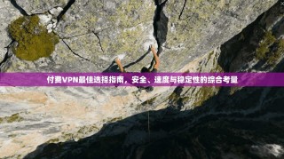 付费VPN最佳选择指南，安全、速度与稳定性的综合考量