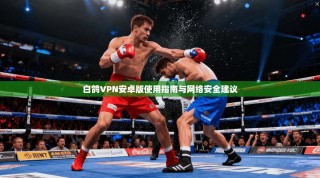白鸽VPN安卓版使用指南与网络安全建议