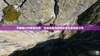 天融信VPN恢复指南，快速排查与故障处理实战经验分享