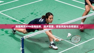 韩服网页VPN使用指南，技术原理、安全风险与合规建议