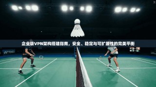 企业级VPN架构搭建指南，安全、稳定与可扩展性的完美平衡